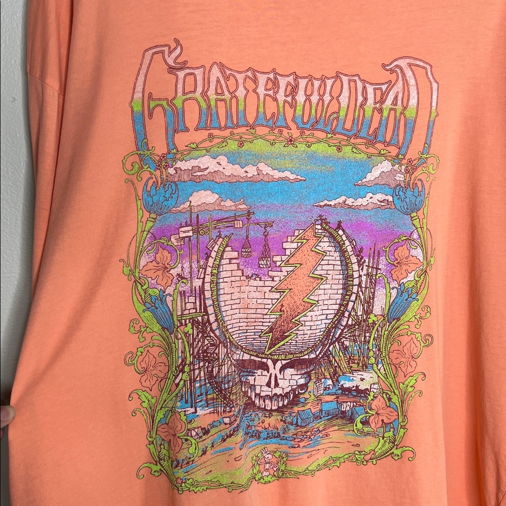 DAYDREAMER The Grateful Dead Merch Long Sleeve Tee in Coral size Large - Picture 7 of 13